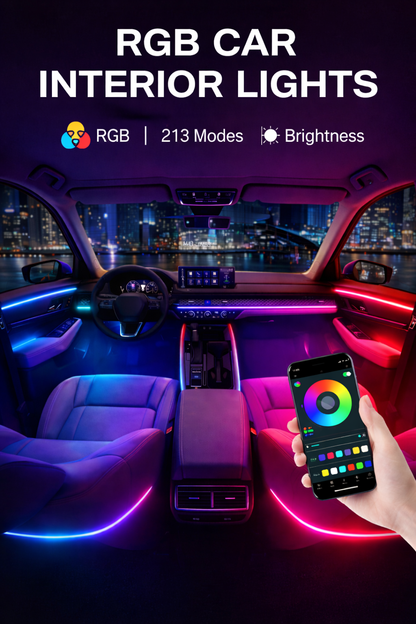 Car Interior Ambient Lighting System LED Kit