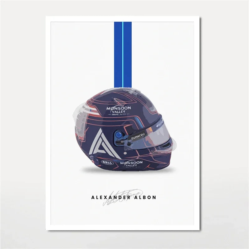 F1 Lando Norris Helmet Wall Art