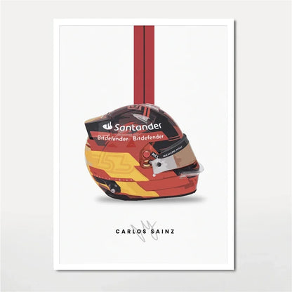 F1 Lando Norris Helmet Wall Art