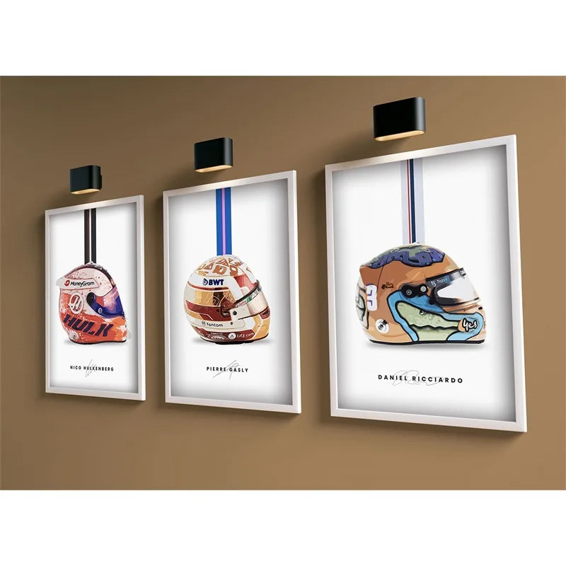 F1 Lando Norris Helmet Wall Art