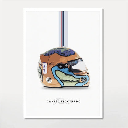 F1 Lando Norris Helmet Wall Art