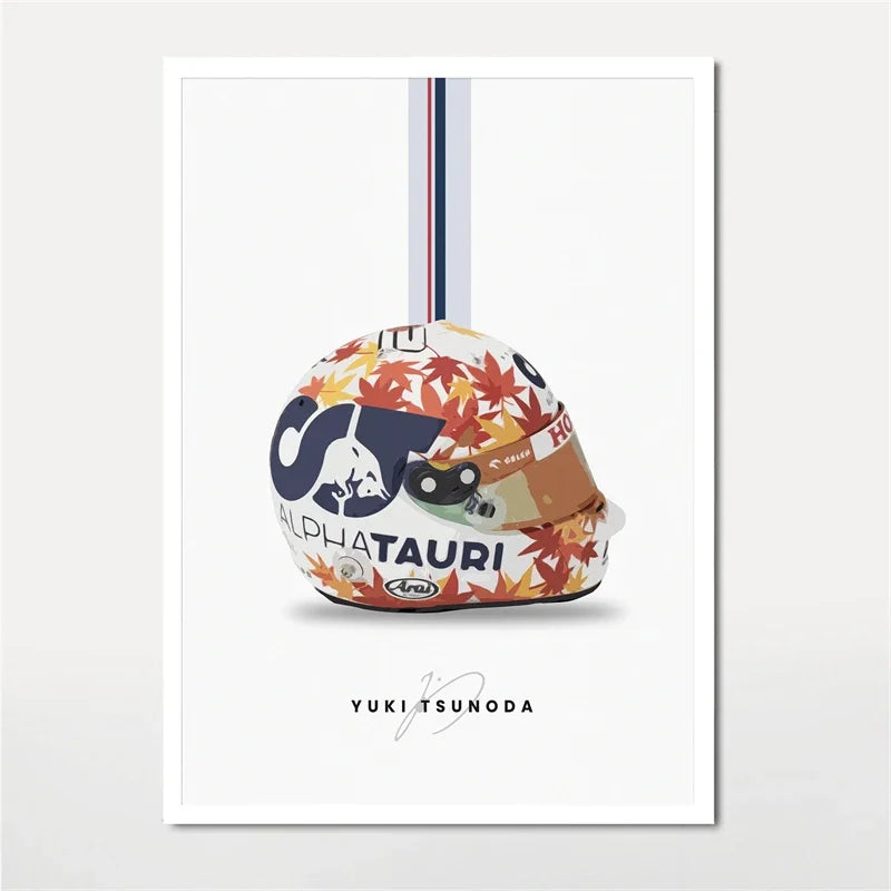 F1 Lando Norris Helmet Wall Art