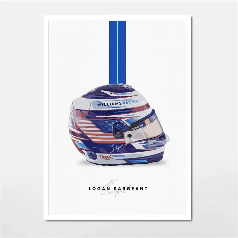 F1 Lando Norris Helmet Wall Art