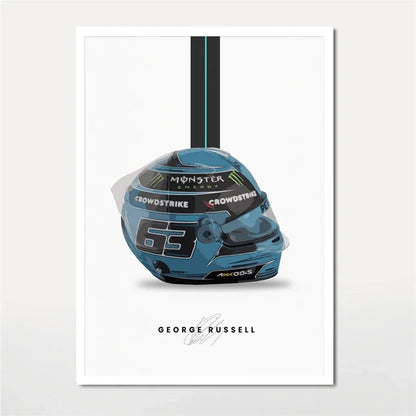 F1 Lando Norris Helmet Wall Art