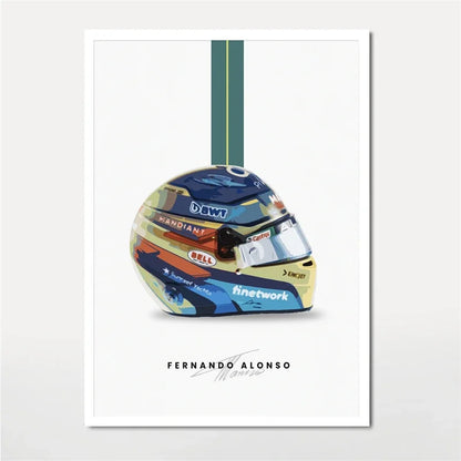 F1 Lando Norris Helmet Wall Art