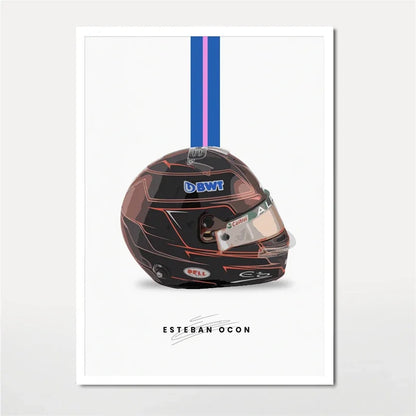 F1 Lando Norris Helmet Wall Art