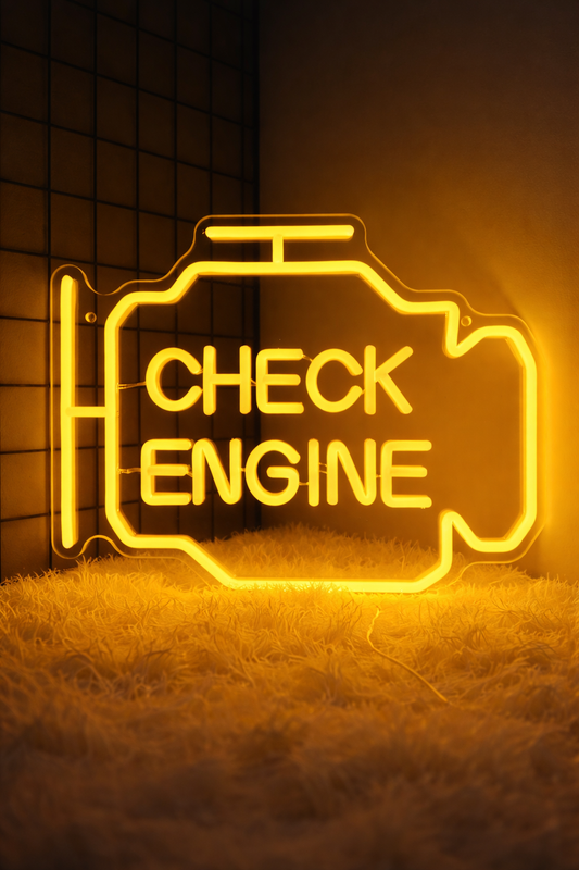 Check Engine Neon Sign